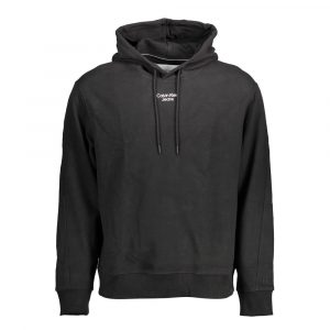 Calvin Klein Schwarzer Baumwollpullover für Männer