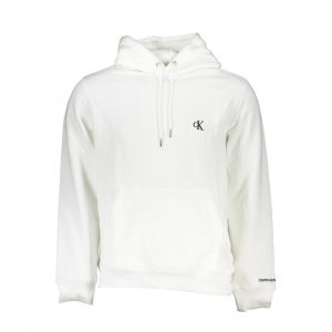 Calvin Klein Weißer Baumwollpullover