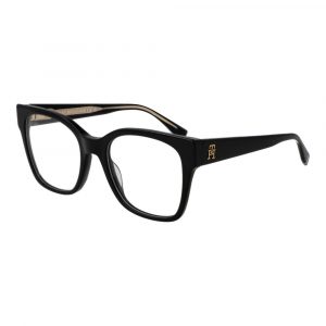 Tommy Hilfiger Schwarze Acetat-Brille (Gestell)