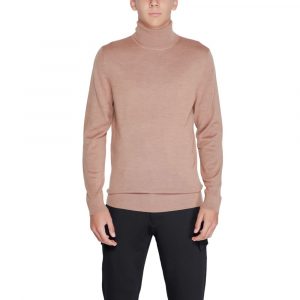 Calvin Klein Rollkragenpullover aus Wolle in Beige