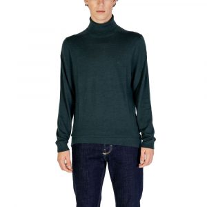 Calvin Klein Rollkragenpullover aus grüner Wolle