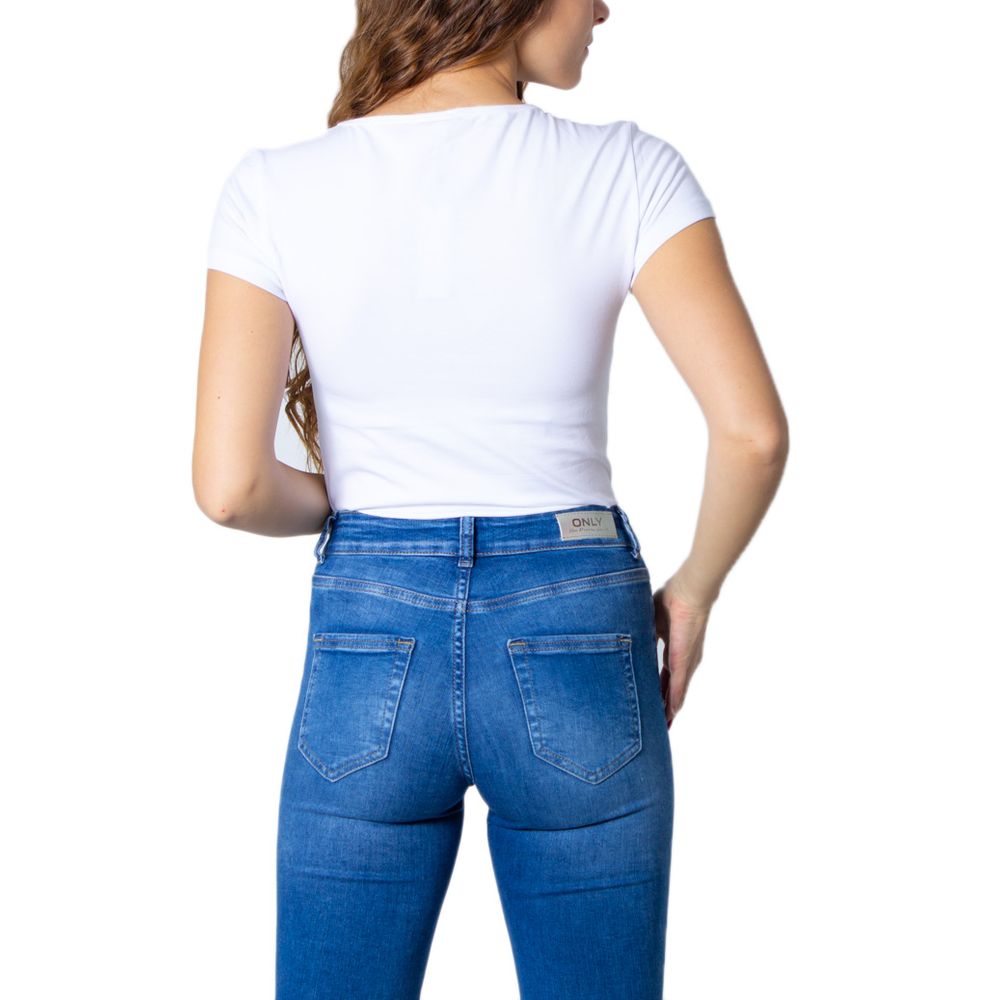 Only T-Shirt aus weißer Baumwolle – Bild 2