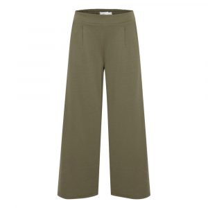 ICHI Grüne Hose aus recyceltem Polyester