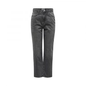 Only Graue Mama-Jeans aus Baumwolle