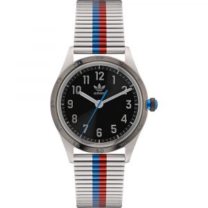 Adidas Graue Uhr aus Edelstahl