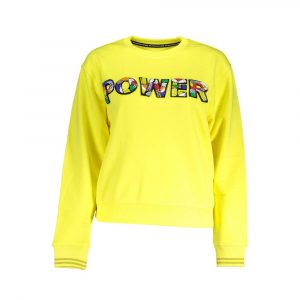 Desigual Gelber Baumwollpullover für Frauen