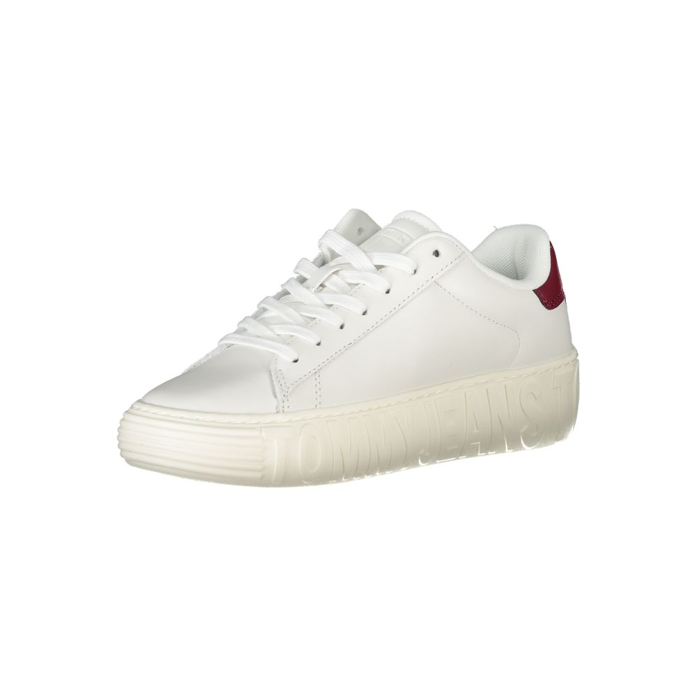 Tommy Hilfiger Weißes Leder Damen Sneaker – Bild 2
