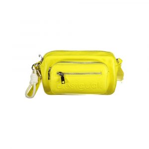 Desigual Gelbe Polyethylen-Handtasche