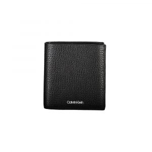 Calvin Klein Schwarzes Leder Portemonnaie