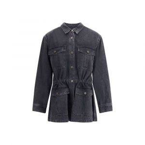 Marant Etoile Graue Baumwoll-Jeansjacke