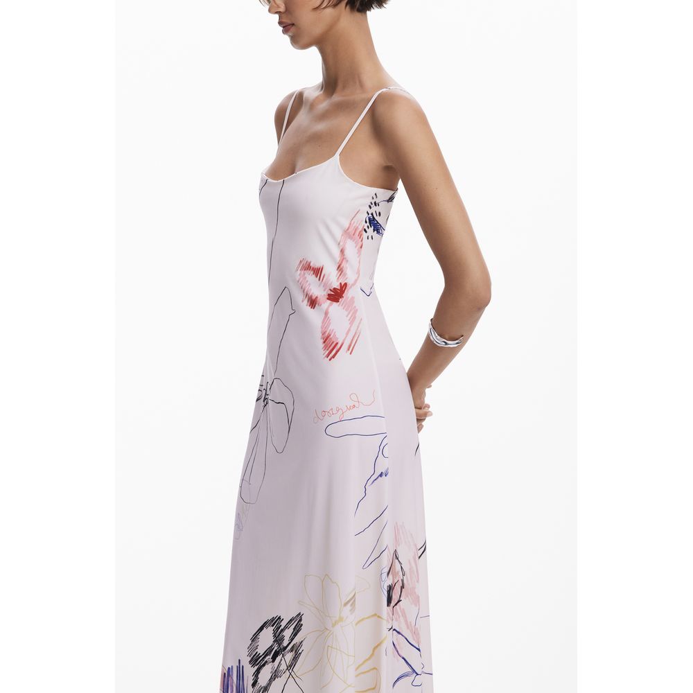 Desigual Weißes Polyester-Damenkleid – Bild 3