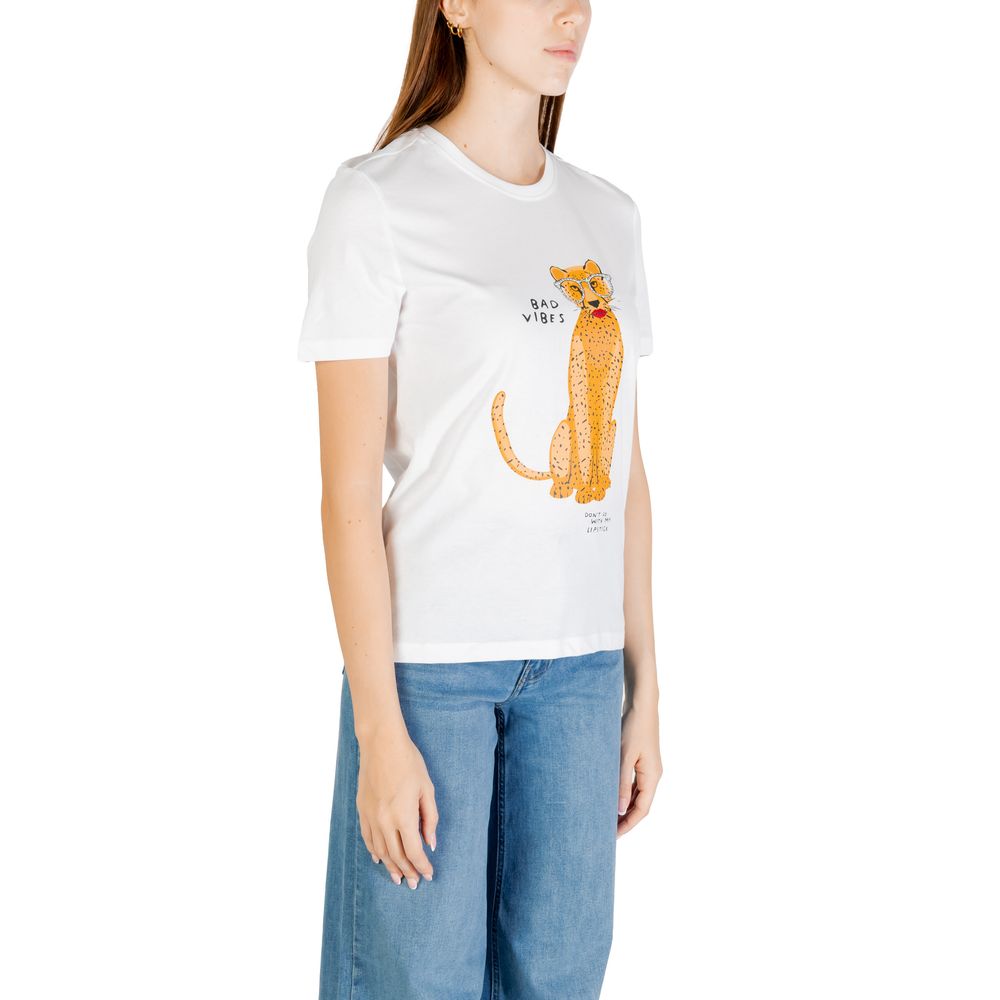 Only Weißes T-Shirt aus Bio-Baumwolle – Bild 3