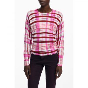 Desigual Rosa Viskose Damen Pullover