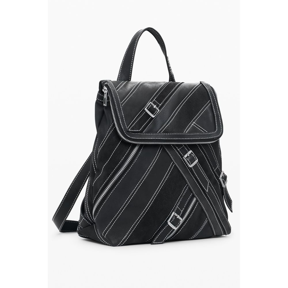 Desigual Schwarzer Polyethylen-Rucksack für Frauen – Bild 2