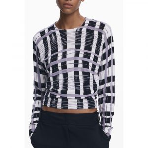 Desigual Weißer Viskose Pullover für Frauen