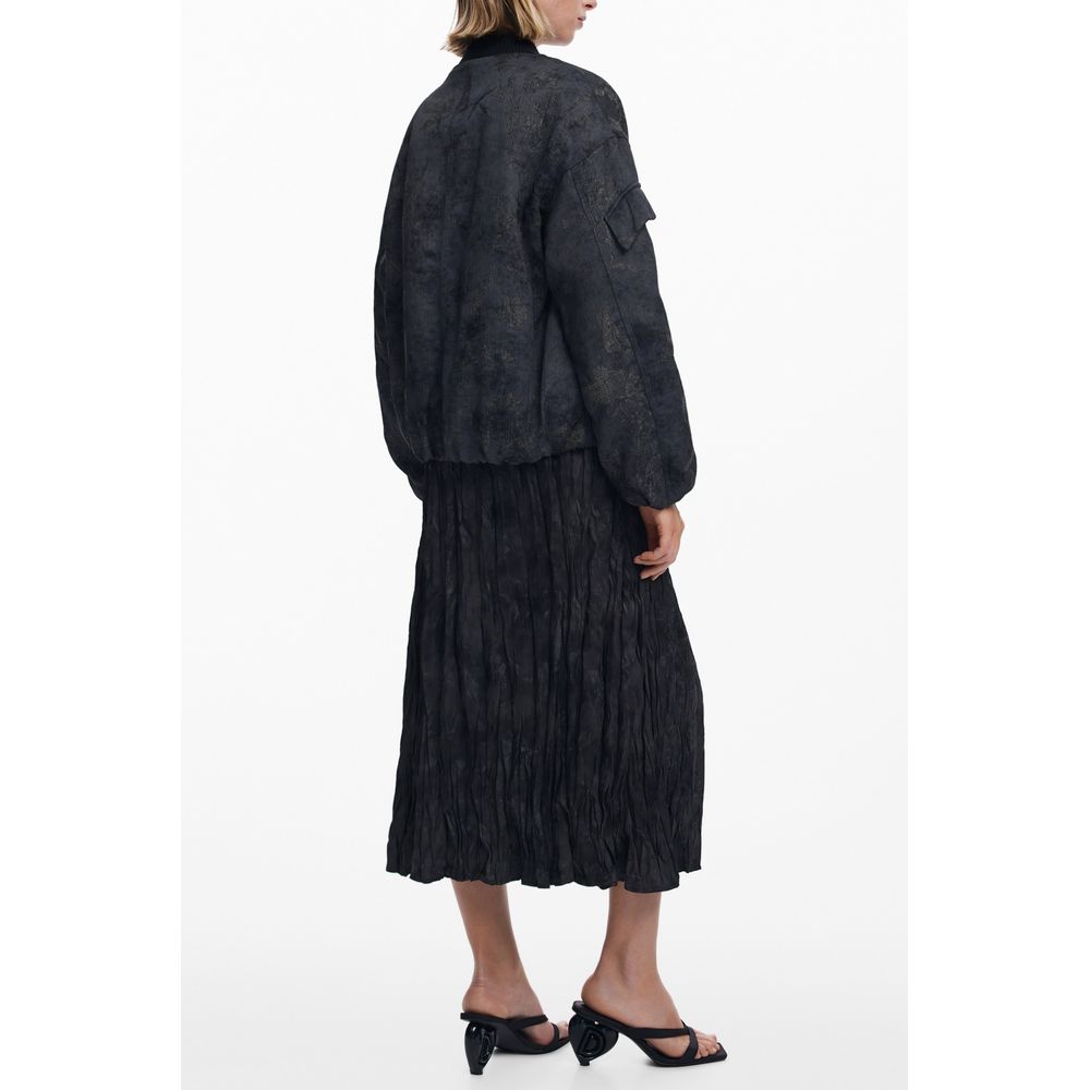 Desigual Schwarze Polyester Damen Jacke – Bild 2