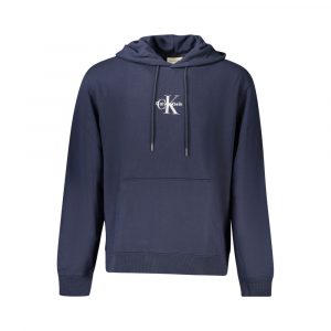 Calvin Klein Blauer Baumwollpullover für Männer