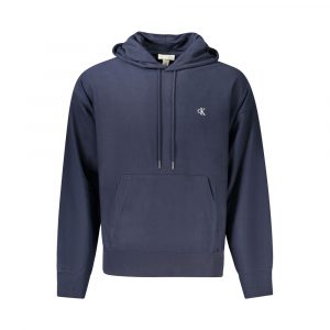 Calvin Klein Blauer Baumwollpullover für Männer