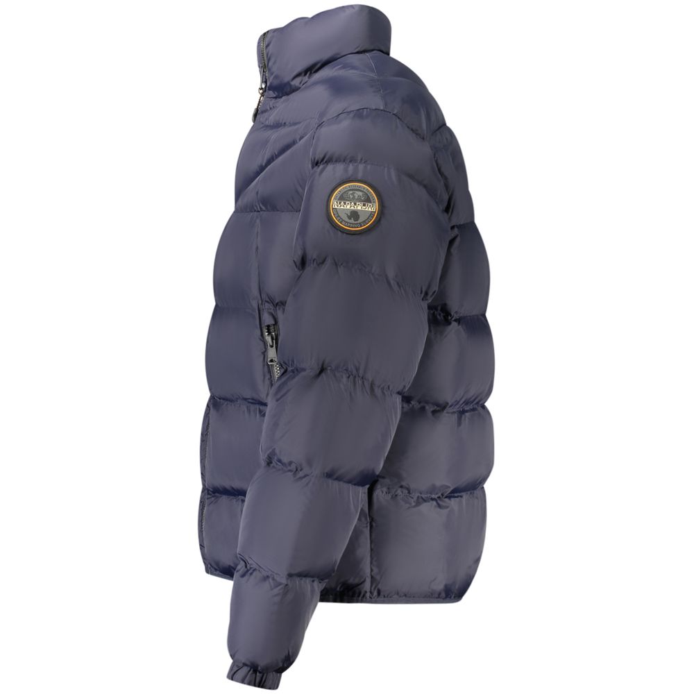 Napapijri Blaue Polyamid Herren Jacke – Bild 3