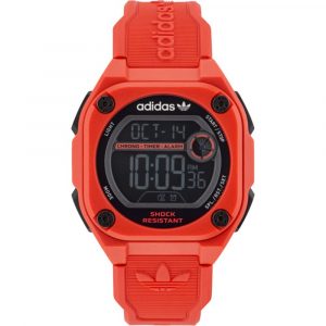 Adidas Rote Gummidigitaluhr