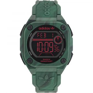 Adidas Grüne Synthetik Digitaluhr