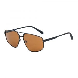 Guess Metall-Sonnenbrille in Schwarz