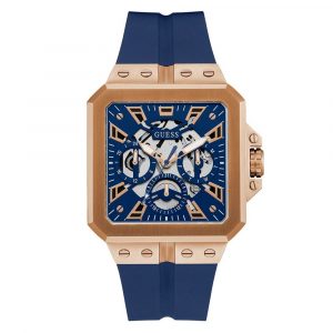 Guess Blaue Synthetik-Sportuhr