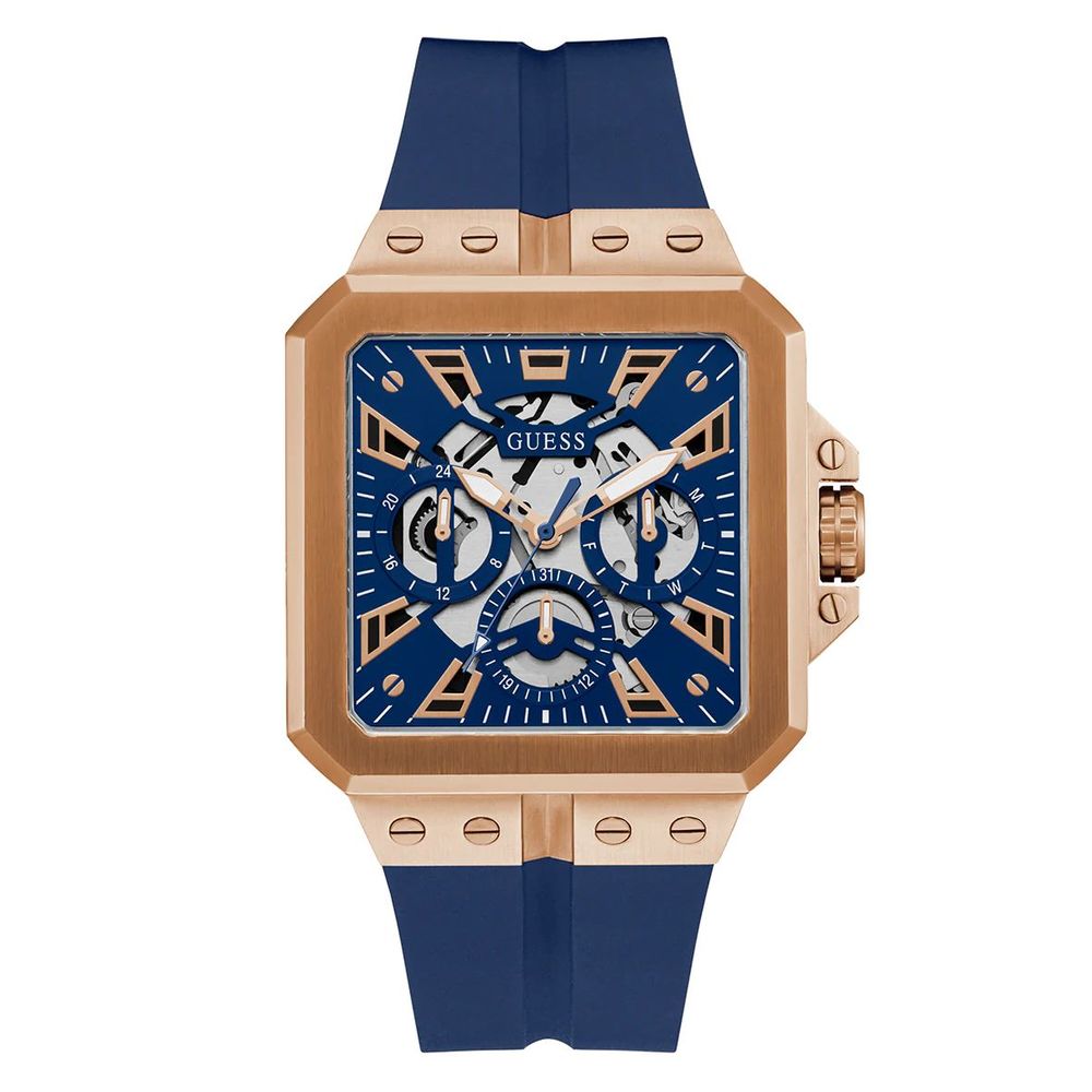 Guess Blaue Synthetik-Sportuhr