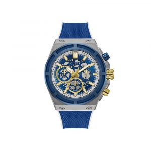 Guess Sportliche blaue Quarzuhr