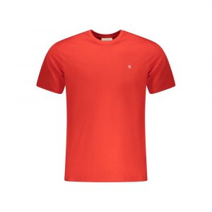Calvin Klein Rotes Baumwoll-T-Shirt