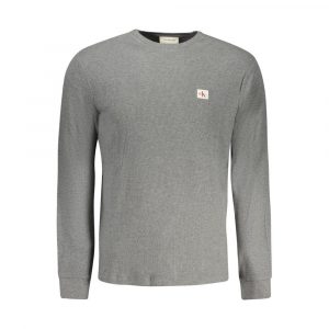 Calvin Klein Grauer Baumwoll-Pullover
