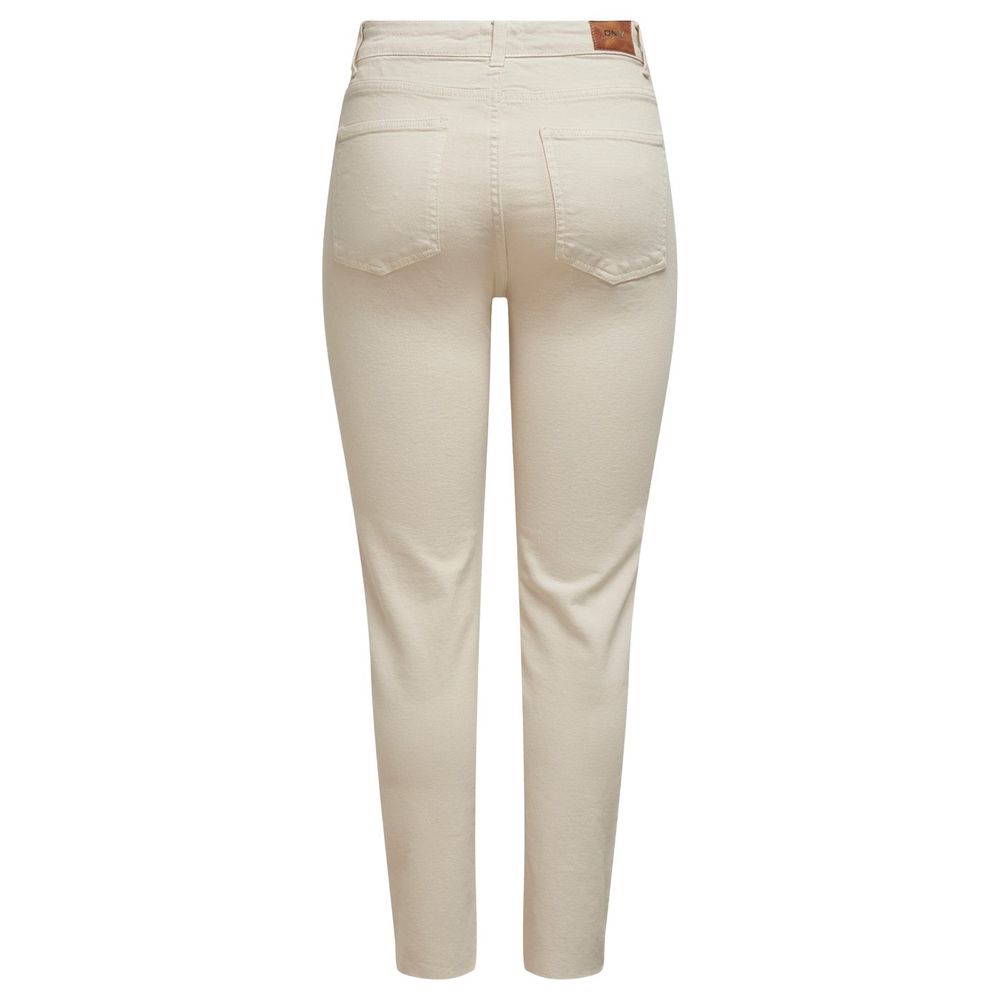 Only Beige Cotton Mom Jean – Bild 2