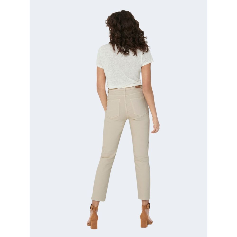 Only Beige Cotton Mom Jean – Bild 3