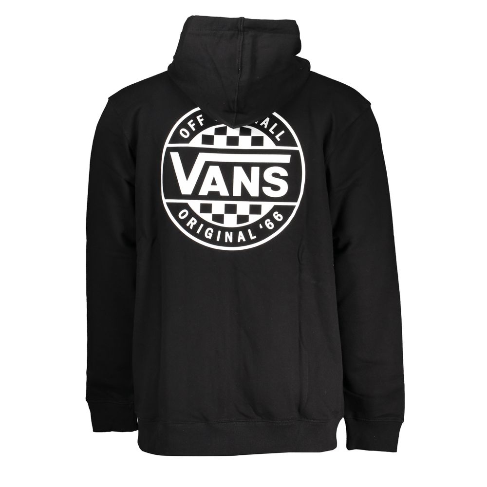 Vans Schlichter schwarzer Kapuzenpullover mit Reißverschluss und Logodruck – Bild 2