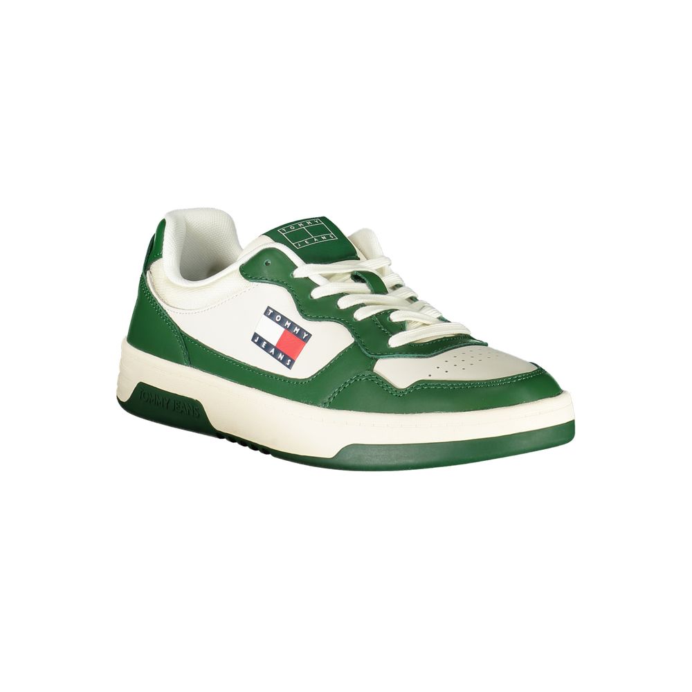 Tommy Hilfiger Weißes Leder Herren Sneaker – Bild 2