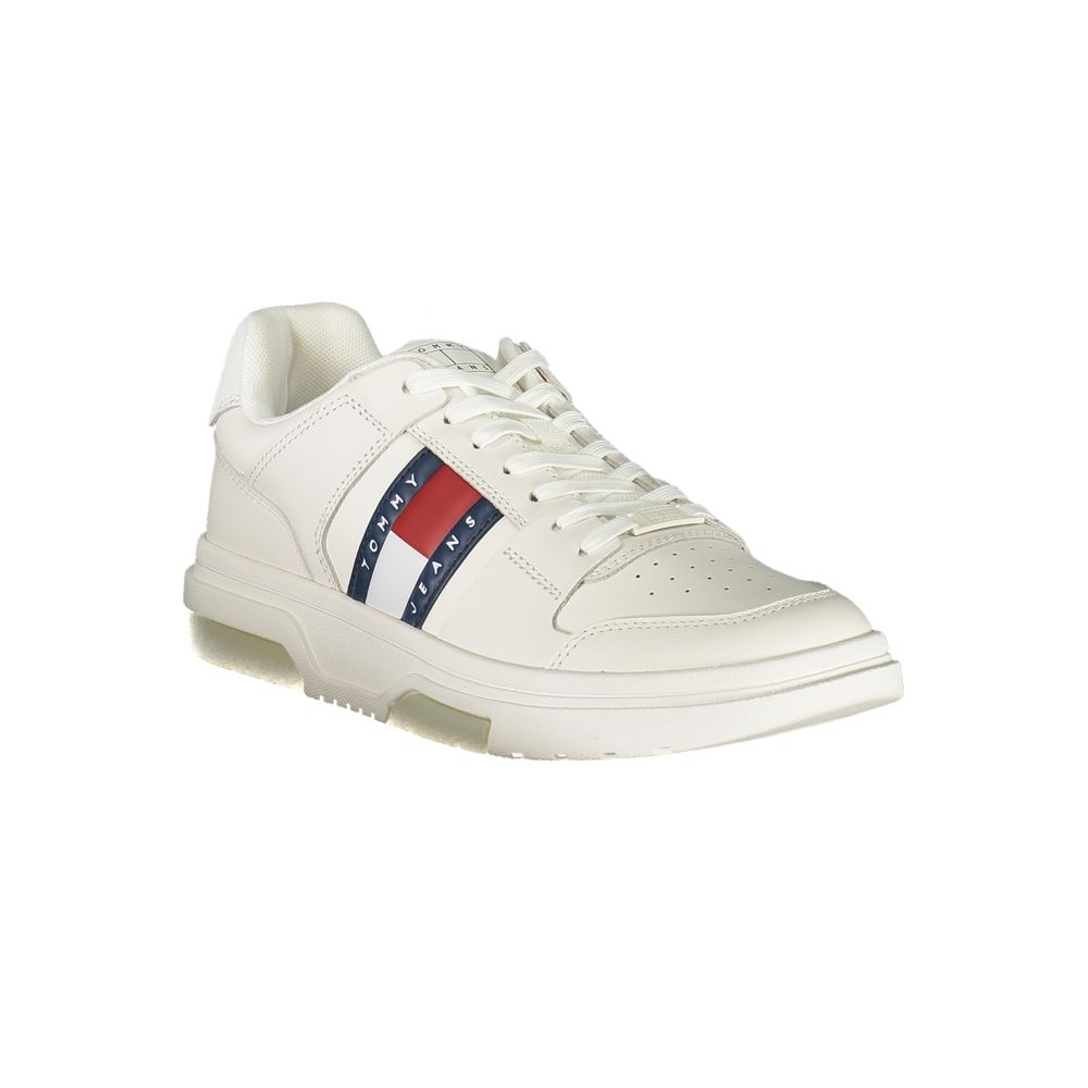 Tommy Hilfiger Weißes Leder Herren Sneaker – Bild 2