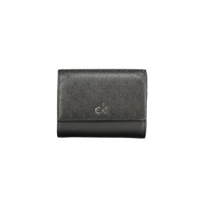 Calvin Klein Schwarzes Polyester Portemonnaie für Frauen