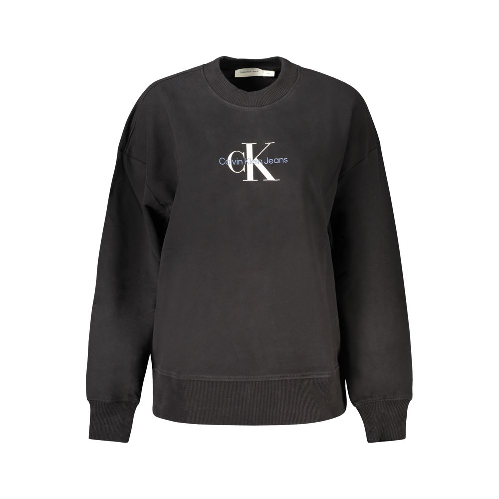Calvin Klein Schwarzer Baumwollpullover für Frauen