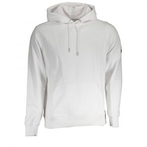 Calvin Klein Weißer Baumwollpullover für Männer