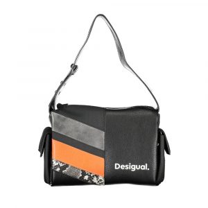 Desigual Schwarze Polyethylen-Handtasche