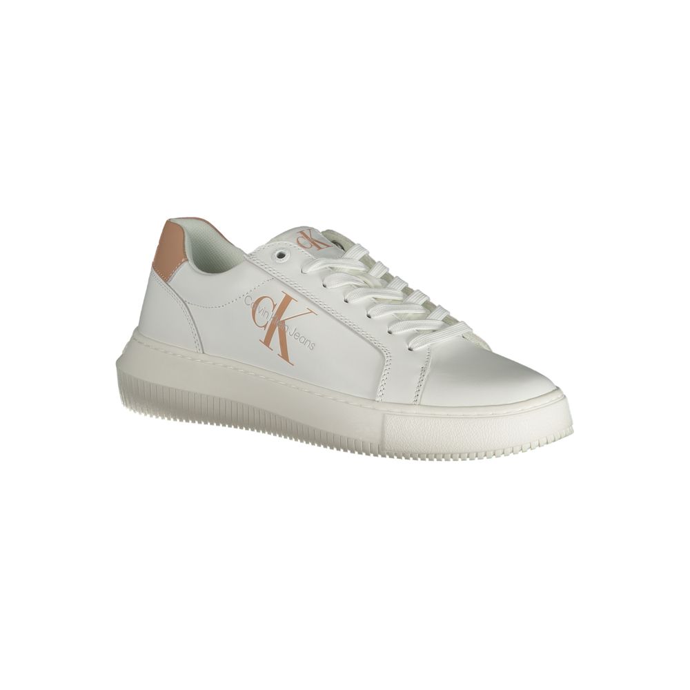 Calvin Klein Weißes Leder Damen Sneaker – Bild 2