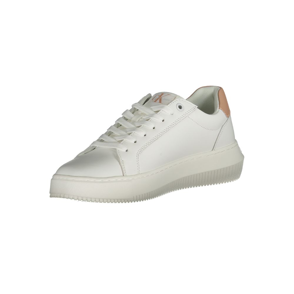Calvin Klein Weißes Leder Damen Sneaker – Bild 3