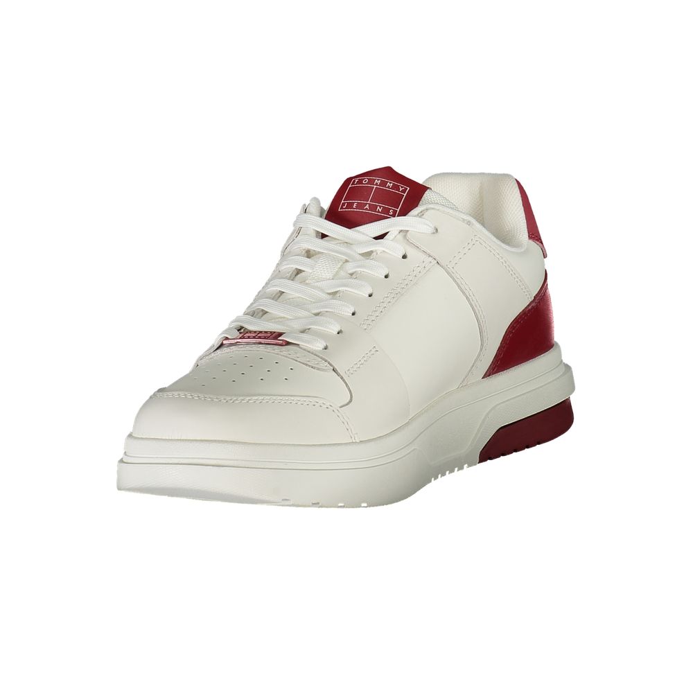 Tommy Hilfiger Rote Leder Herren Sneaker – Bild 3