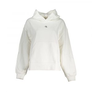 Calvin Klein Weißer Baumwollpullover für Frauen