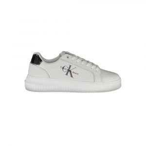 Calvin Klein Sneaker aus weißem Polyester