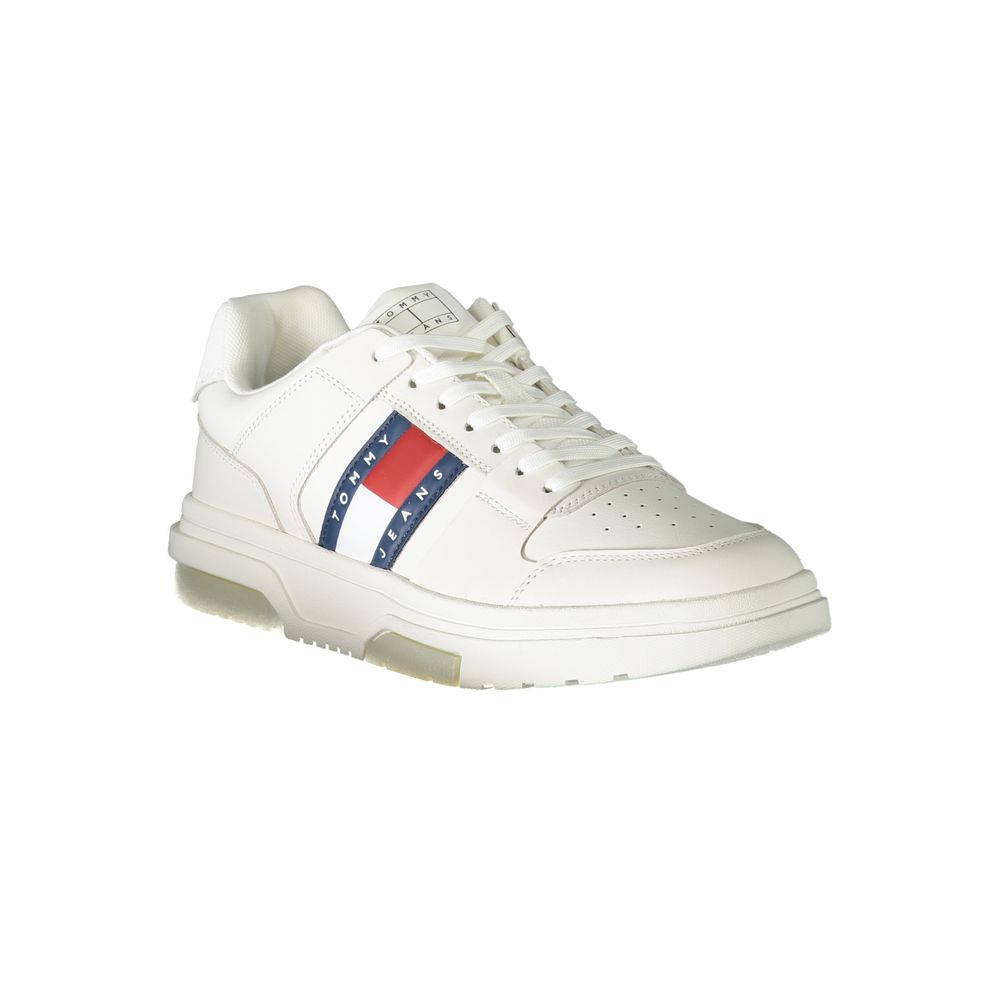 Tommy Hilfiger Weißes Leder Herren Sneaker – Bild 2