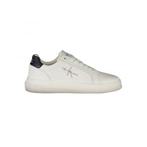 Calvin Klein Weißes Leder Herren Sneaker