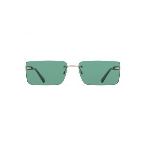Calvin Klein Grüne Metall-Sonnenbrille für Frauen