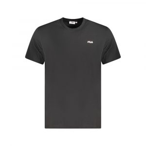 Fila Schwarzes Baumwolle Männer T-Shirt