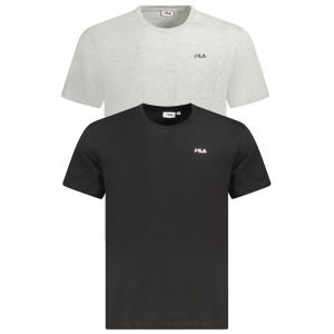 Fila Schwarzes Baumwolle Männer T-Shirt